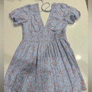 Altar'd State Blue Floral Kids Dress